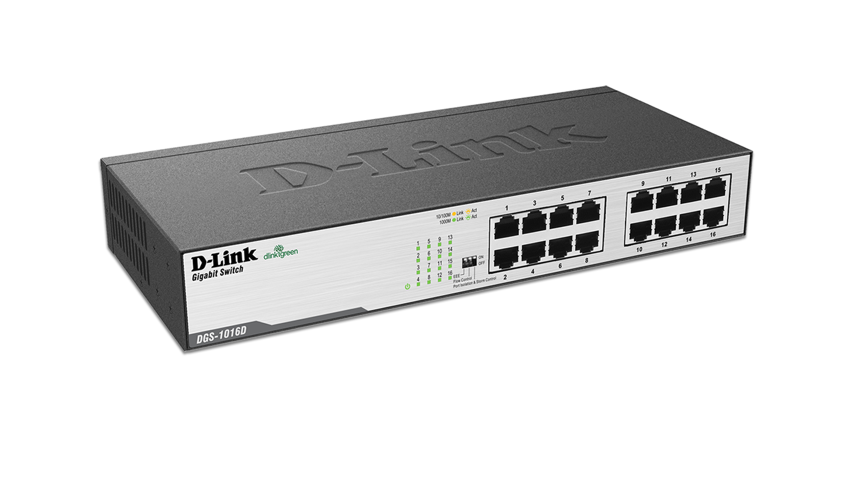 16-Port Gigabit Unmanaged Desktop/Rackmount Switch
