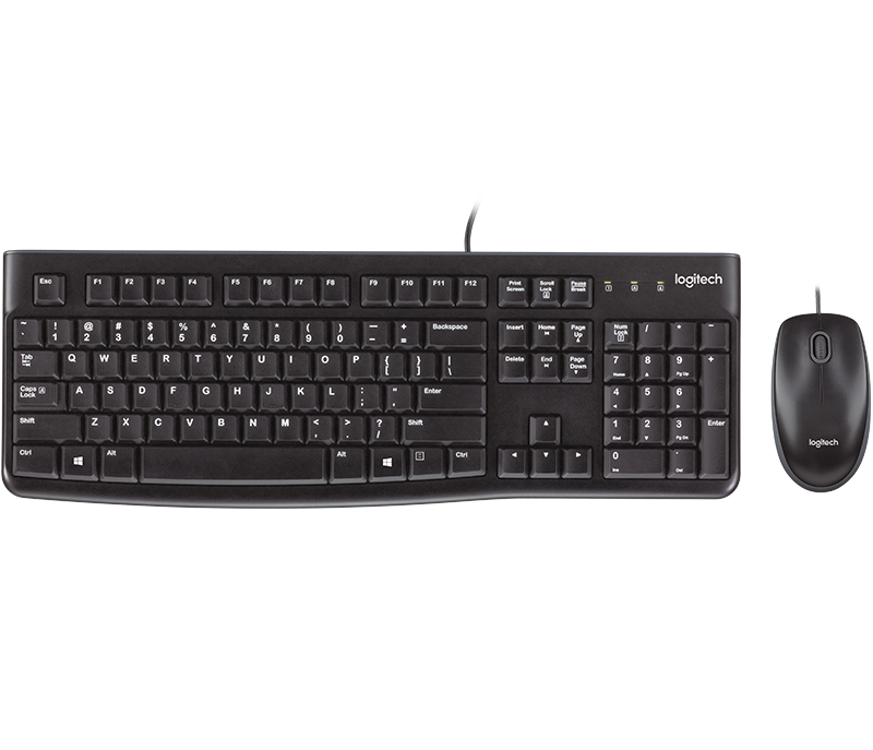 LOGITECH WIRED COMBO KEYBOARD AND MOUSE MK120