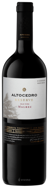 Vinho Altocedro Reserva Old Vine Malbec 750ml