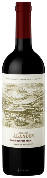 Vinho Alandes Gran Cabernet Franc 750ml