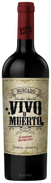 Vinho Buscado Vivo o Muerto El Manzano Los Chacayes 750ml