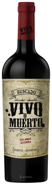 Vinho Buscado Vivo o Muerto San Jorge Paraje Altamira 750ml