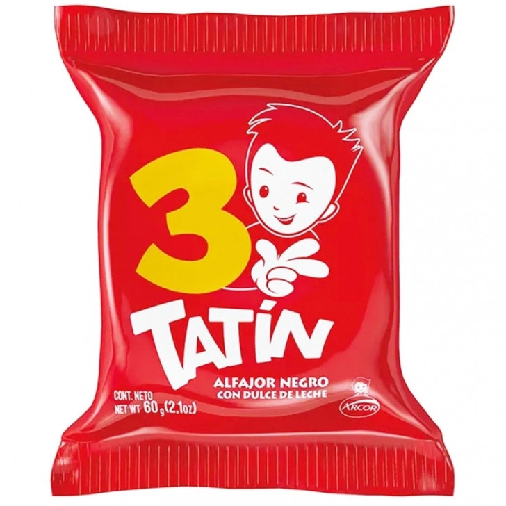 Alfajor Tatín Triplo com Doce de Leite 60g