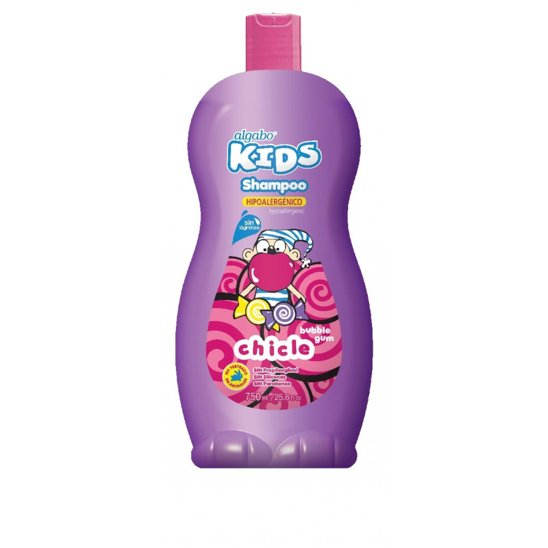 Shampoo Infantil Algabo Kids Chicle Bubble Gum 750ml