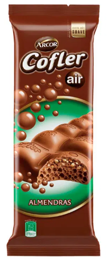 Chocolate Arcor Cofler Air Amêndoas 100g