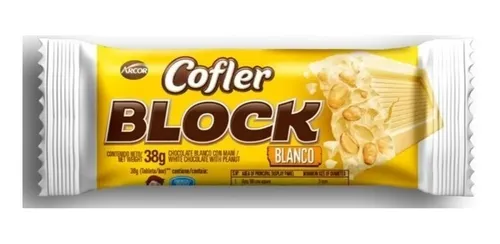 Chocolate branco Cofler Block 38g