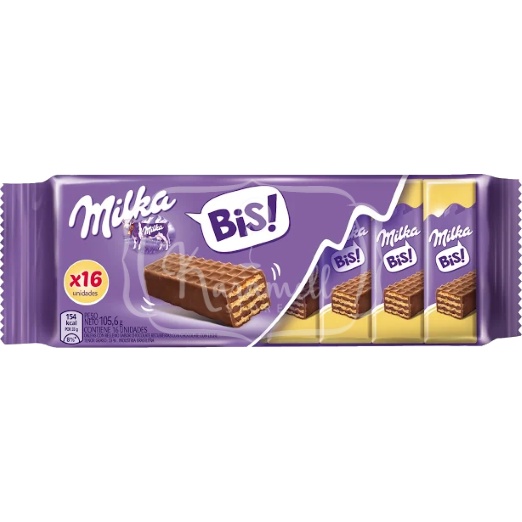 Wafer Bis Milka Ao Leite 105g