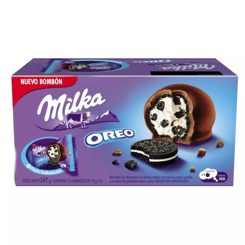 Caixa de Bombons Milka Oreo 247g