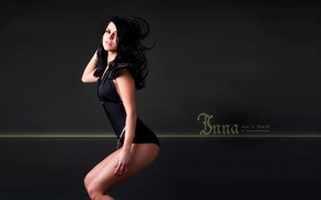 Обои брюнетка, красавица, певица, sexy, Inna