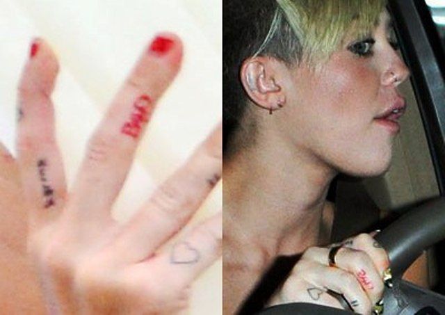 Miley Cyrus tattoo Bad