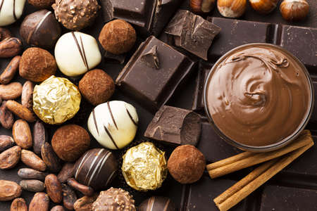 Close up chocolate arrangement. resolution and high quality beautiful photo