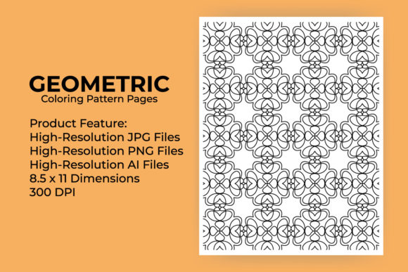 Geometric Coloring Pattern Pages