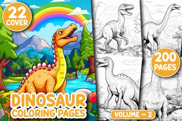 Dinosaur Coloring Book Cover