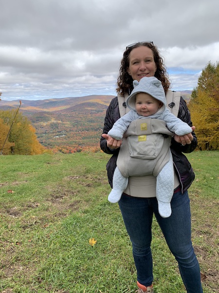 my daughter in the lillebaby carrier : great travel gift for mom