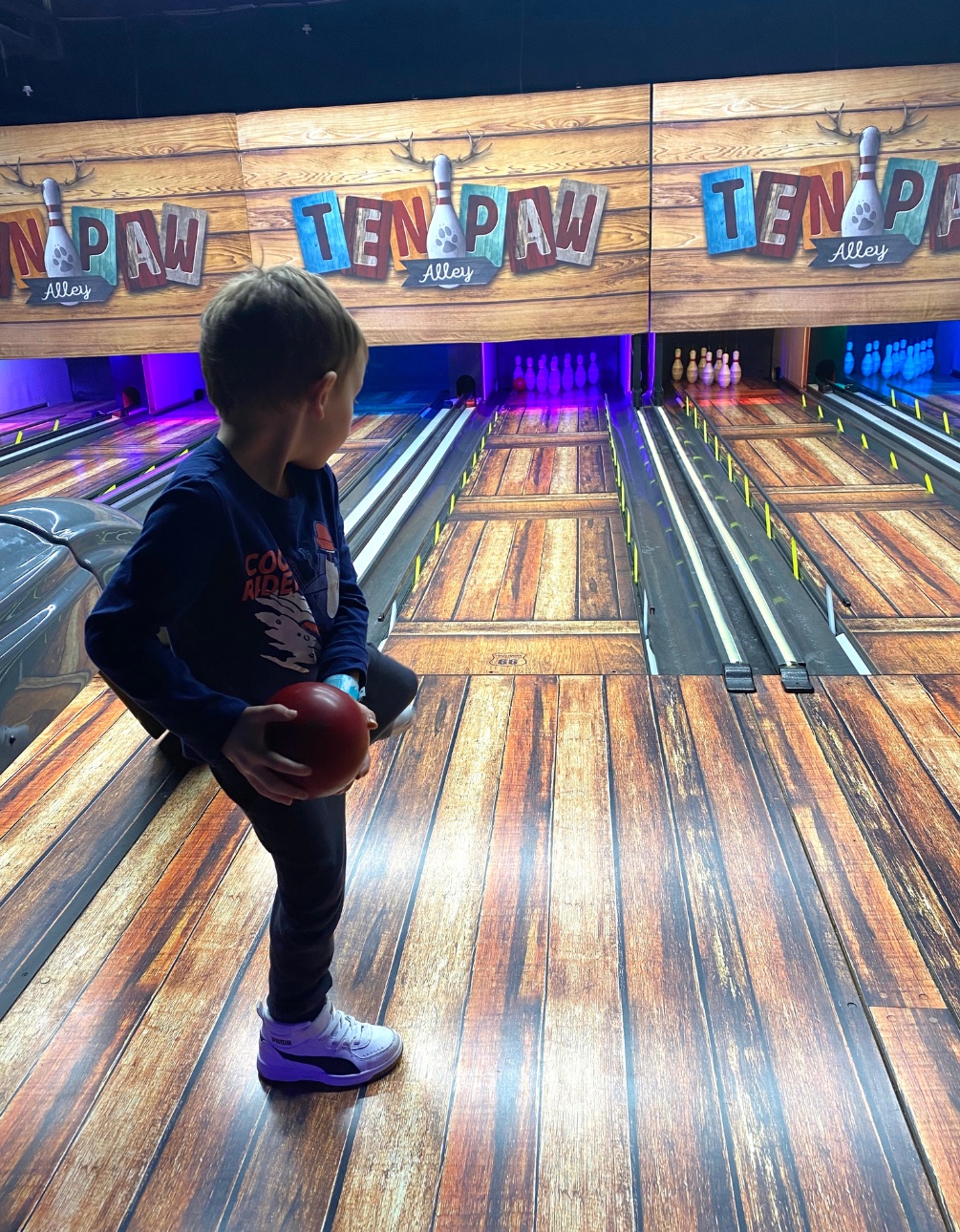 Bowling alley at Great Wolf Lodge