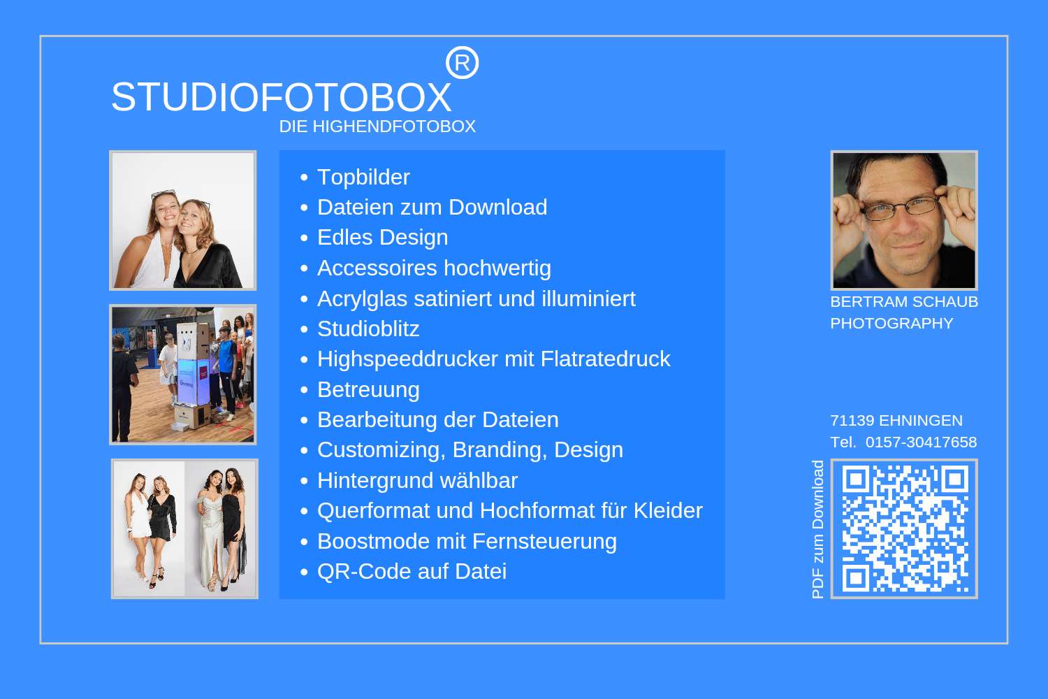 STUDIOFOTOBOX - Fotobox in Ehningen