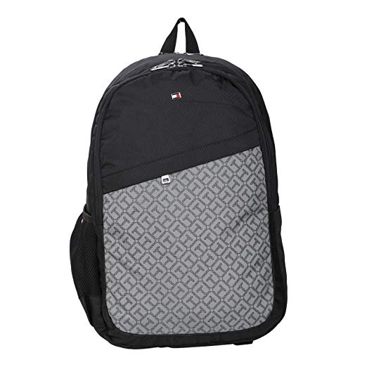 Tommy Hilfiger 19.53 Ltrs Black Laptop Backpack (TH/BIKOL01VIS) Price in India