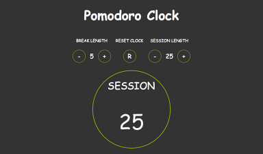 pomodoro clock application