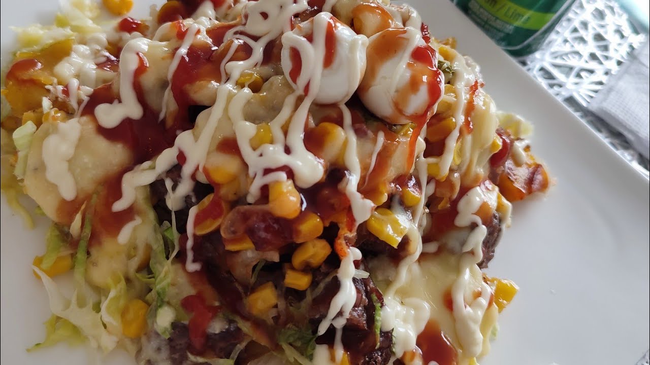 Hamburguesa picada de patacon