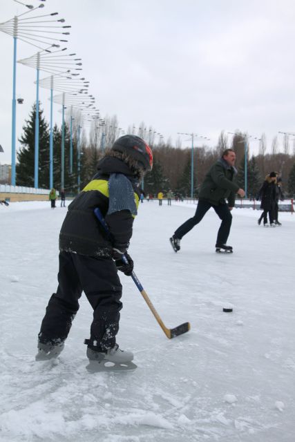 Small hockey player