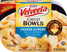 Image of Velveeta Cheesy Bowls Chicken Alfredo