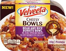 Image of Velveeta Cheesy Bowls Bean and Rice Burrito Bowl