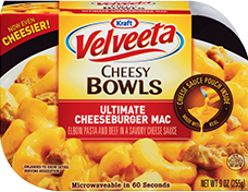 Image of Velveeta Cheesy Bowls Ultimate Cheeseburger Mac