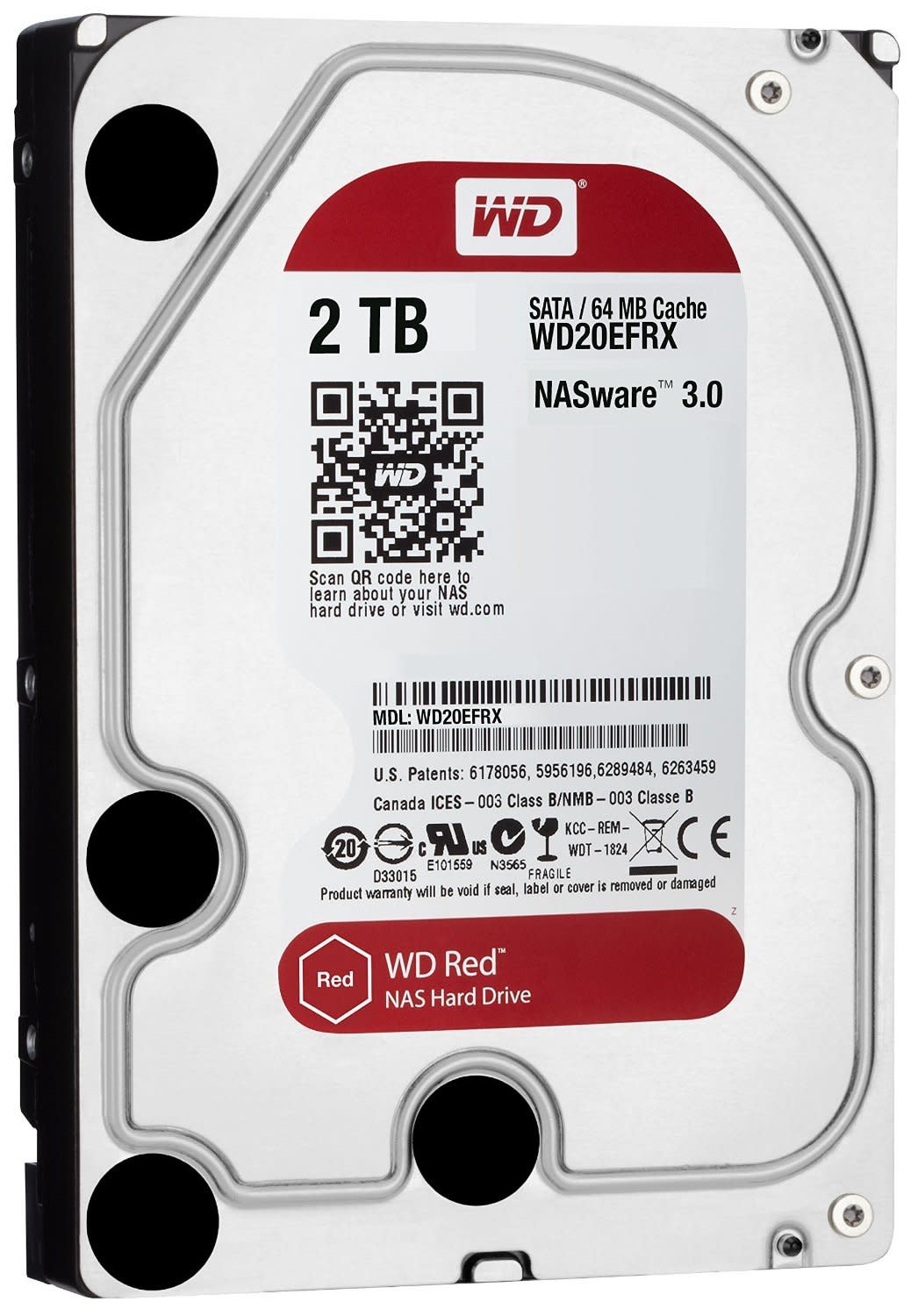Hard Drive Western Digital Red 2Tb For NAS Sys Wd 5400 RPM Sata 6 Gb/s 64mb 2 TB