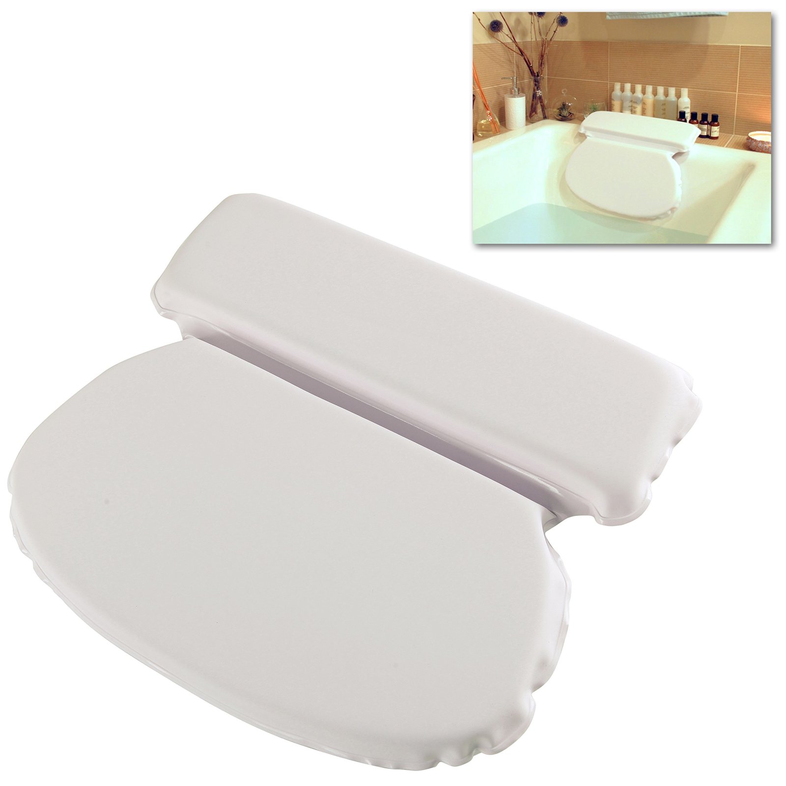 Bath Spa Pillow Cushion Neck Back Support Foam Comfort Bathtub Tub Bath Spa Pillow Cushion Neck Back Support Foam Comfort Bathtub Tub W Suction Cup