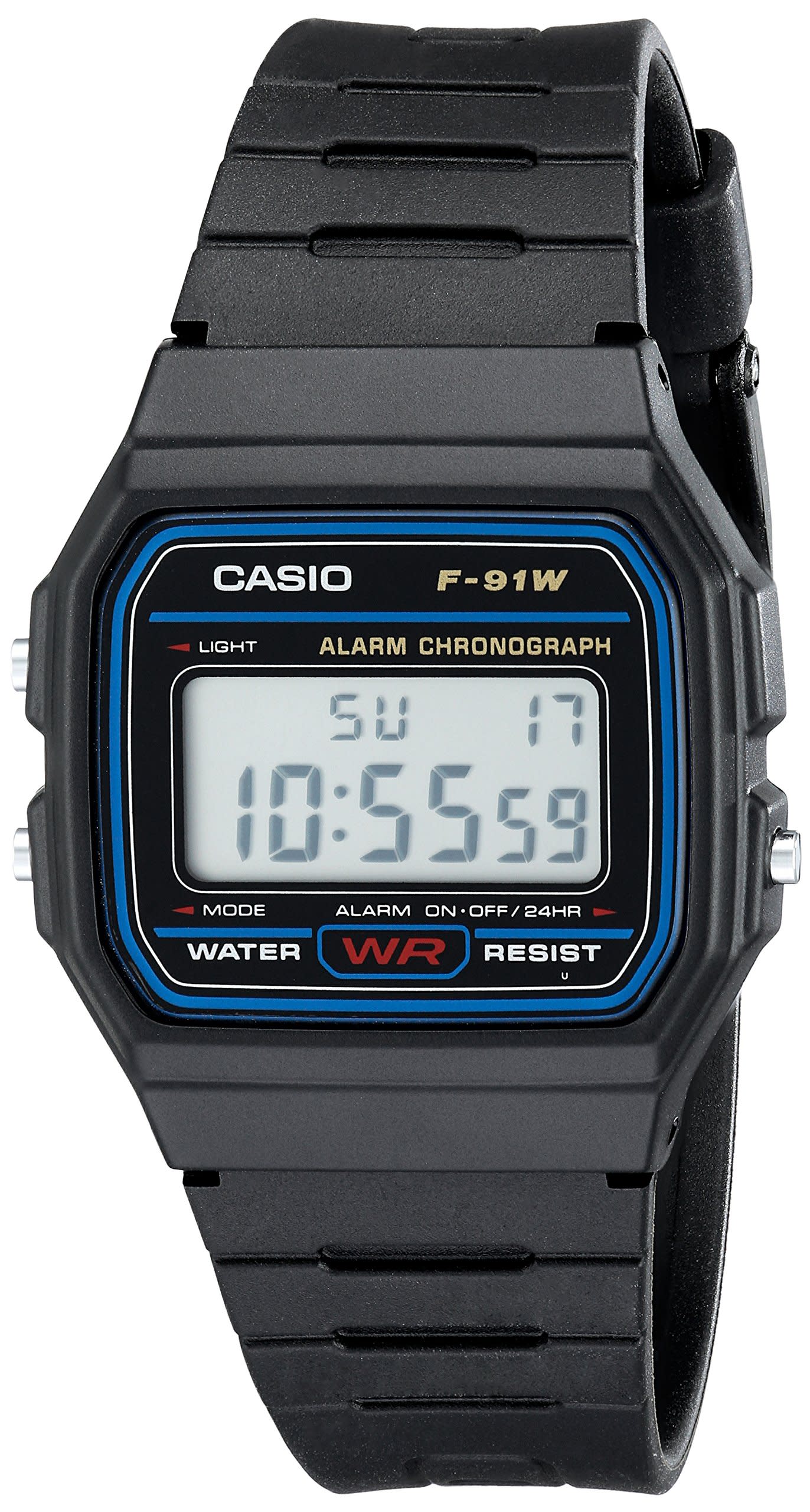 Casio F91W-1 Classic Resin Strap Digital Sport Watch Black  Gift Top Quality New