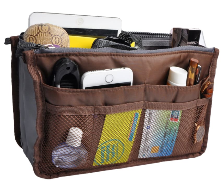 Purse Organizer,Insert Handbag Organizer Nylon Bag in Bag