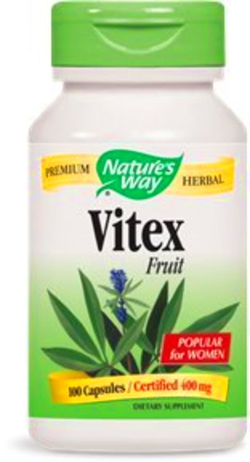 Nature's Way Vitex Fruit 400mg, (Gelatin) Capsules 100 ea health woman's cycle