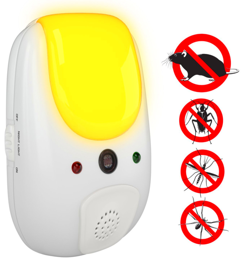 Pest Repeller Effective Sonic Defense Repellant Keeps Bugs Spiders Mice Mosquito