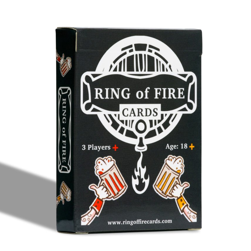 Ring of Fire Cards The Classic Drinking Game with All the Rules on the
