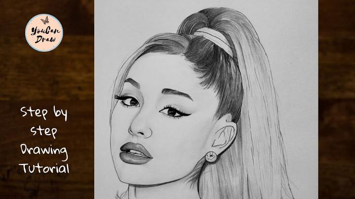 Easy Way to Draw Ariana Grande