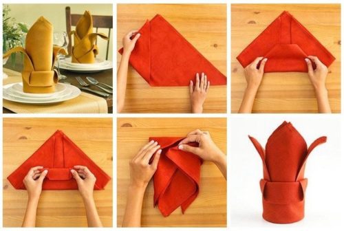 Корона из салфетки