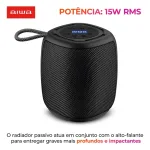 Miniatura de Caixa de Som Speaker AIWA AWS-SP-03-B Bluetooth IPX4 RGB 