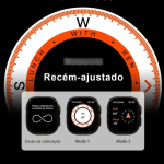 Miniatura de Relógio Smartwatch Gs10 Ultra Mini 2pulseiras Amoled Série10