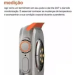 Miniatura de Relógio Smartwatch Gs10 Ultra Mini 2pulseiras Amoled Série10