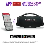 Miniatura de Caixa de Som Aiwa Boombox Plus AWS-BBS-01-B Bluetooth Amplificada 200W USB