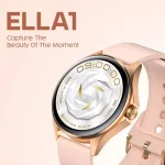 Miniatura de Smartwatch Aurafit AM12 Ella1 Feminino Redondo A Prova Dagua,moderno,ip68