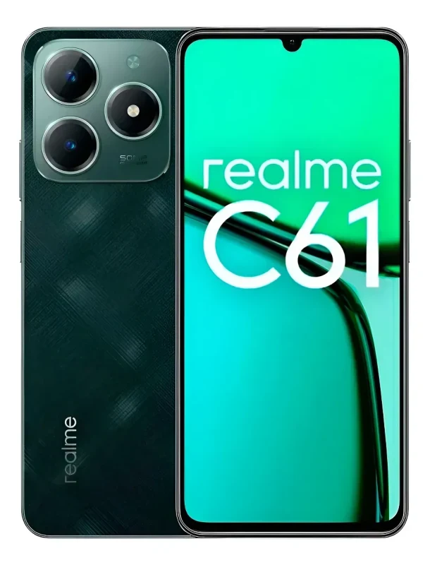 Imagem principal do Realme C61 Nfc 128gb 4gb Ram Cam 50mp Tela 6.74 - Ip54 Cor Dark Green Realme C61 Nfc 128gb 4gb Ram 