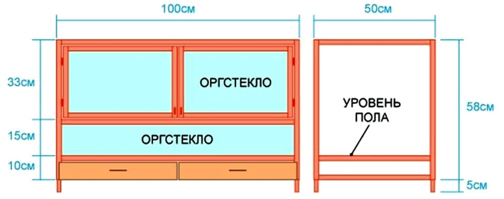 Брудер из деревянных реек с оргстеклом Брудер из деревянных реек с оргстеклом