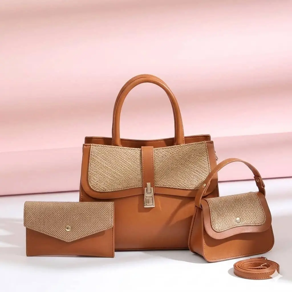 Elegant 3 piece handbag