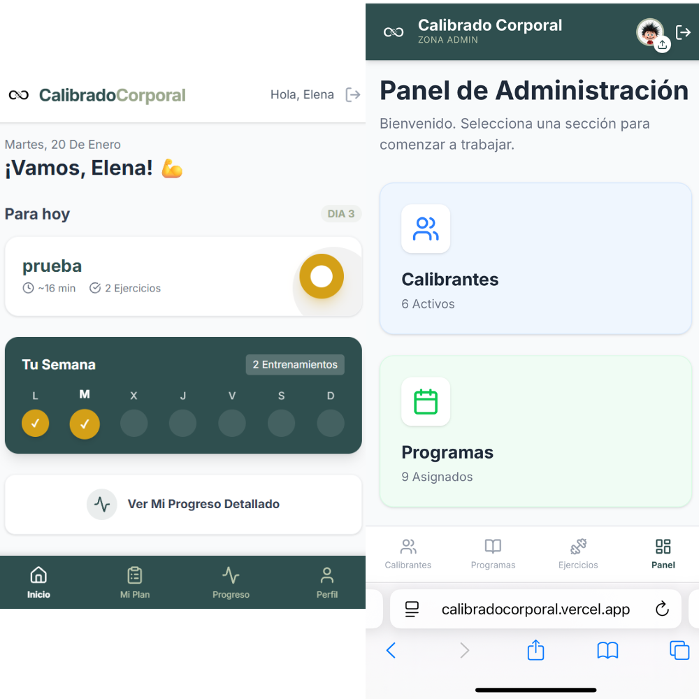 App Calibrado Corporal