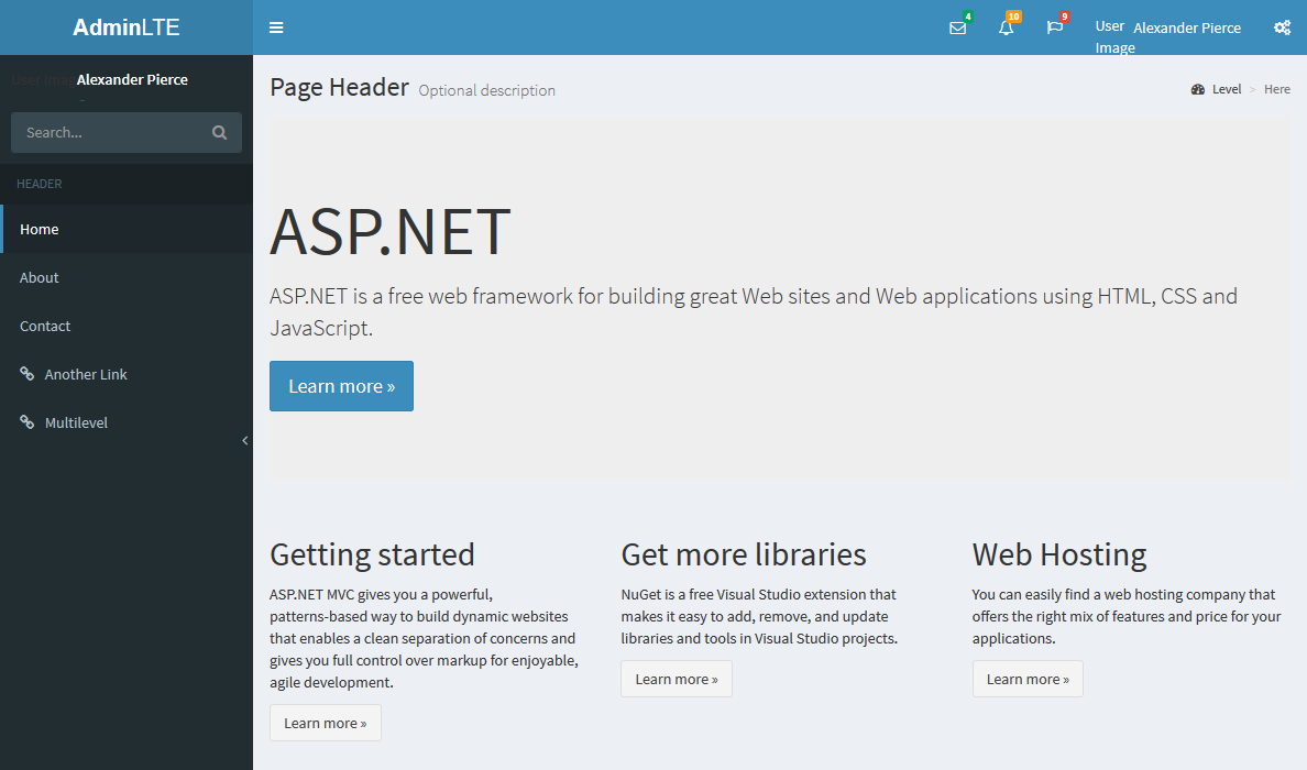 asp-net-mvc-installing-adminlte-dashboard-to-replace-bootstrap-template