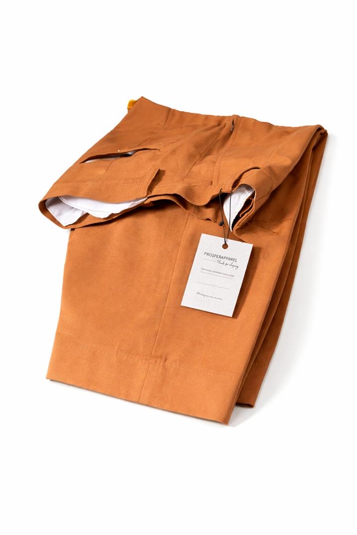 Plain pleated trousers 