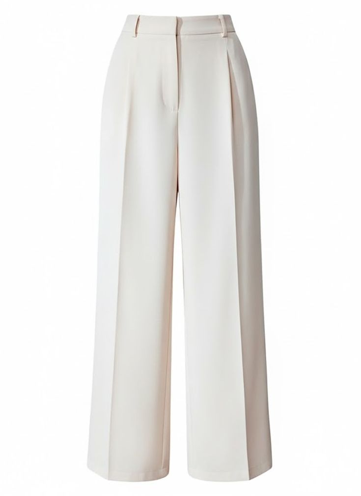 Plain Pleated Pants