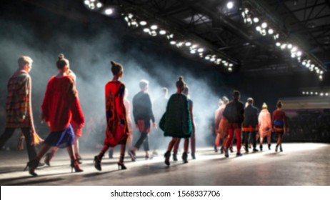 Fashion Show, Catwalk Event, Runway Show, Fashion Week themed photo. Blurred on purpose.