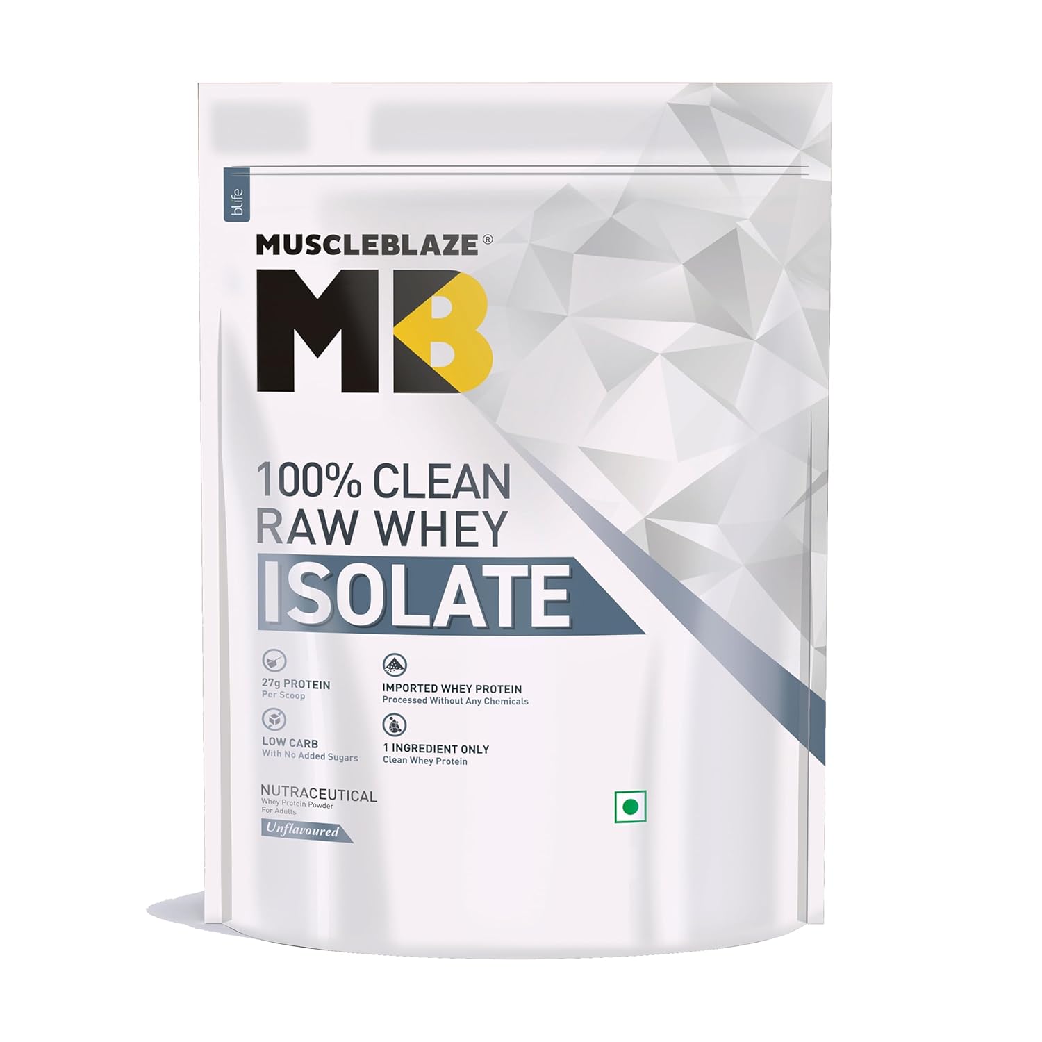 MuscleBlaze Clean Raw Whey Protein Isolate